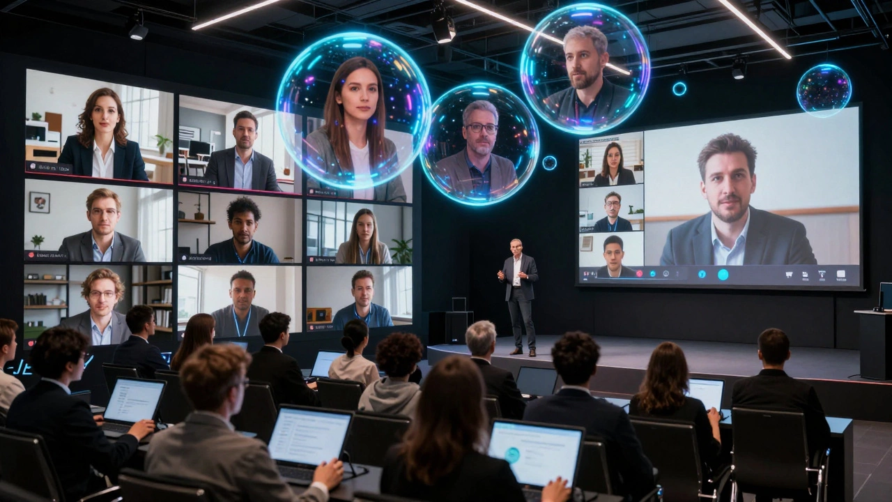 Гибридная конференция: офлайн-аудитория и онлайн-участники в реальном времени