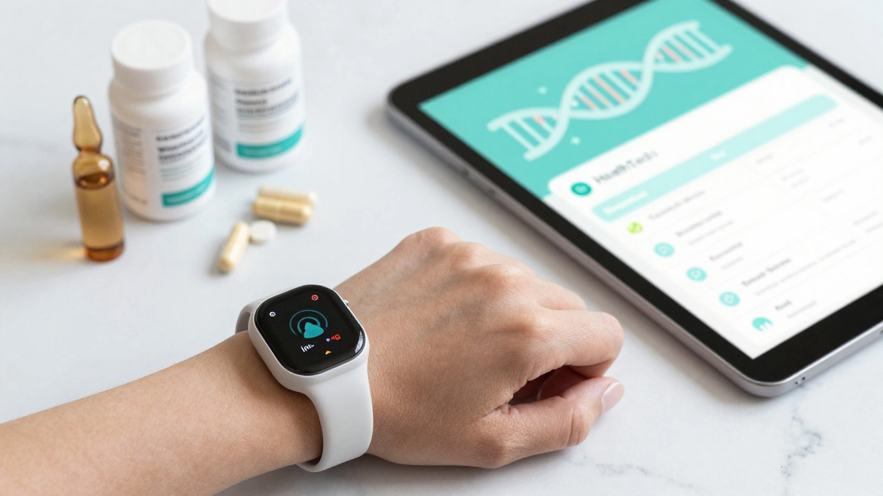 Набор для персонализированного здоровья: носимое устройство и витамины по ДНК-тесту