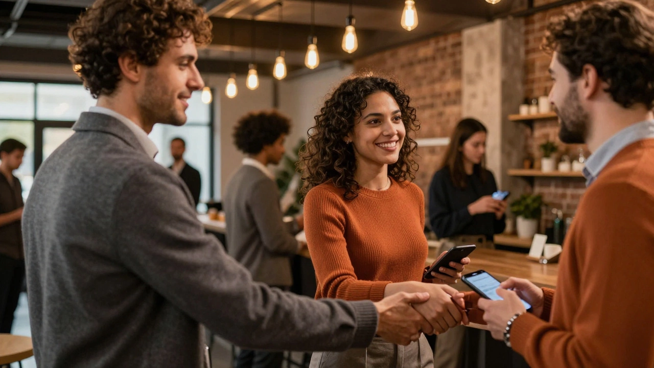 Профессиональный нетворкинг в современном лофте с теплой атмосферой